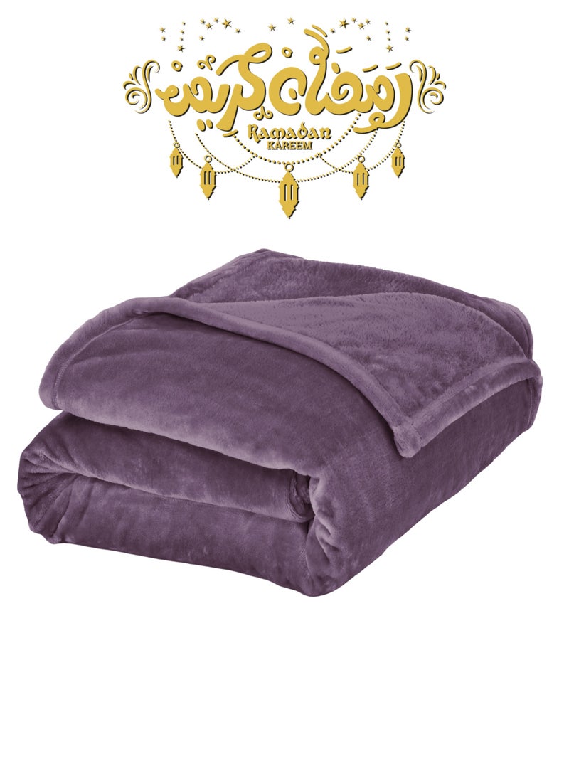 Master Home Textile Lightweight Velvet Blanket, Mora Series, 350GSM, Single Size 230 x 170 cm, Extra Soft All Season Fleece Blanket, Bed And Sofa Blanket - Image 1